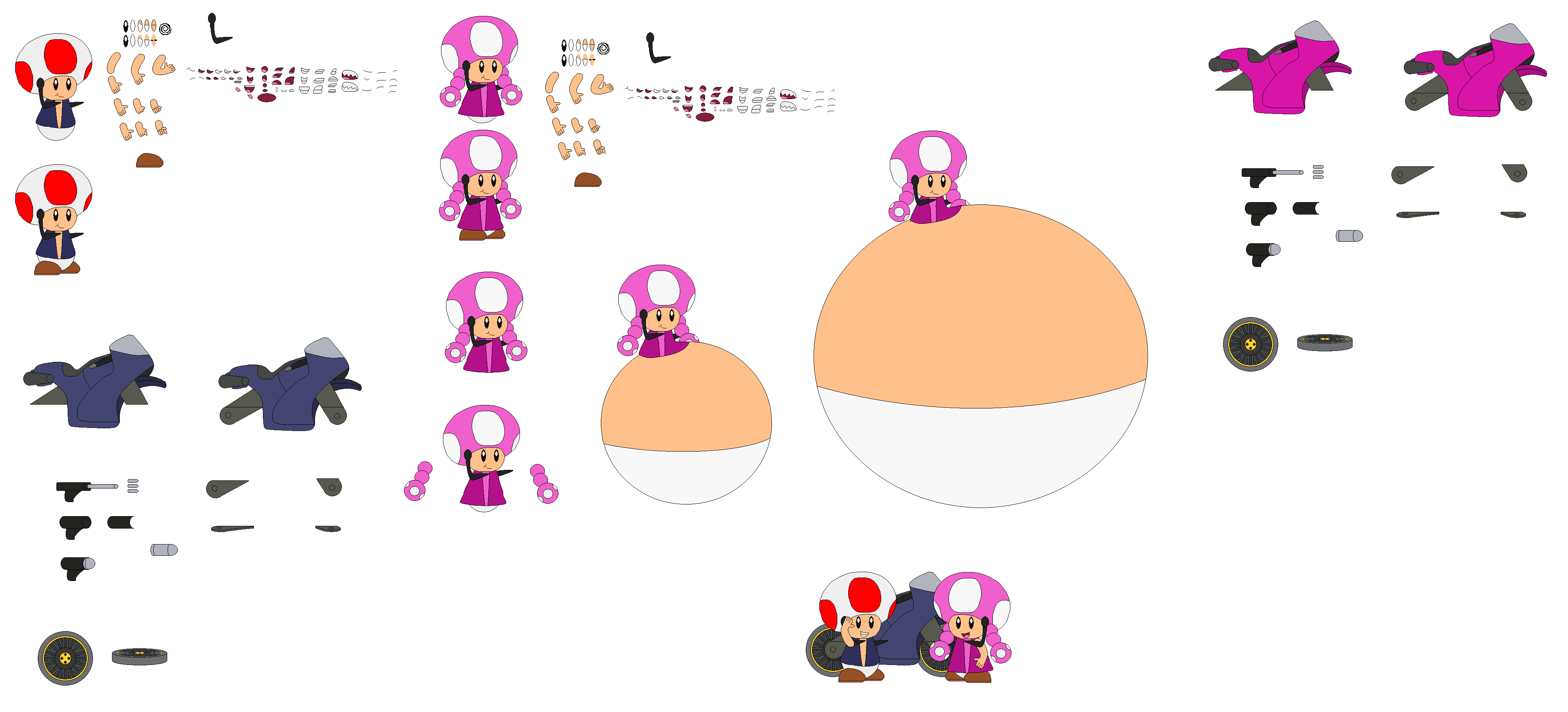 Toad Cod Character Character Builder Toad and Toadette (Spy Agents) by KirbyKphoria2 on ...