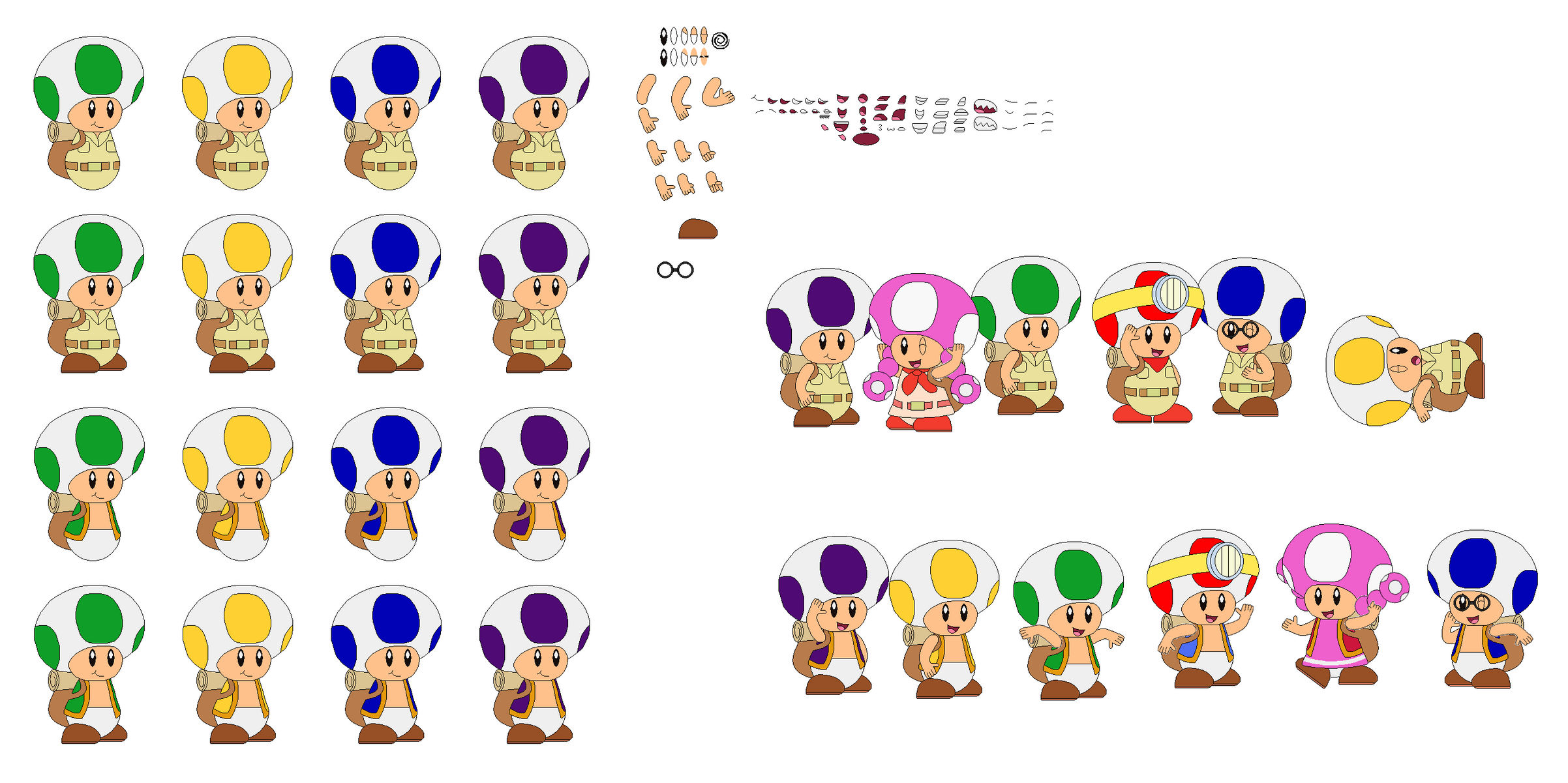 Toad Cod Character Character Builder Toad Brigade Members by KirbyKphoria2 on DeviantArt