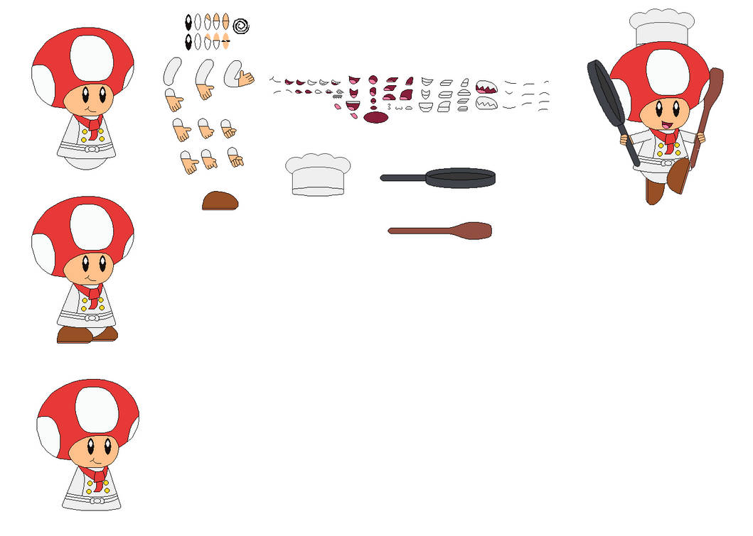 8 Bit Chef Toad Character Builder Chef Toad (Remade) by KirbyKphoria2 on DeviantArt