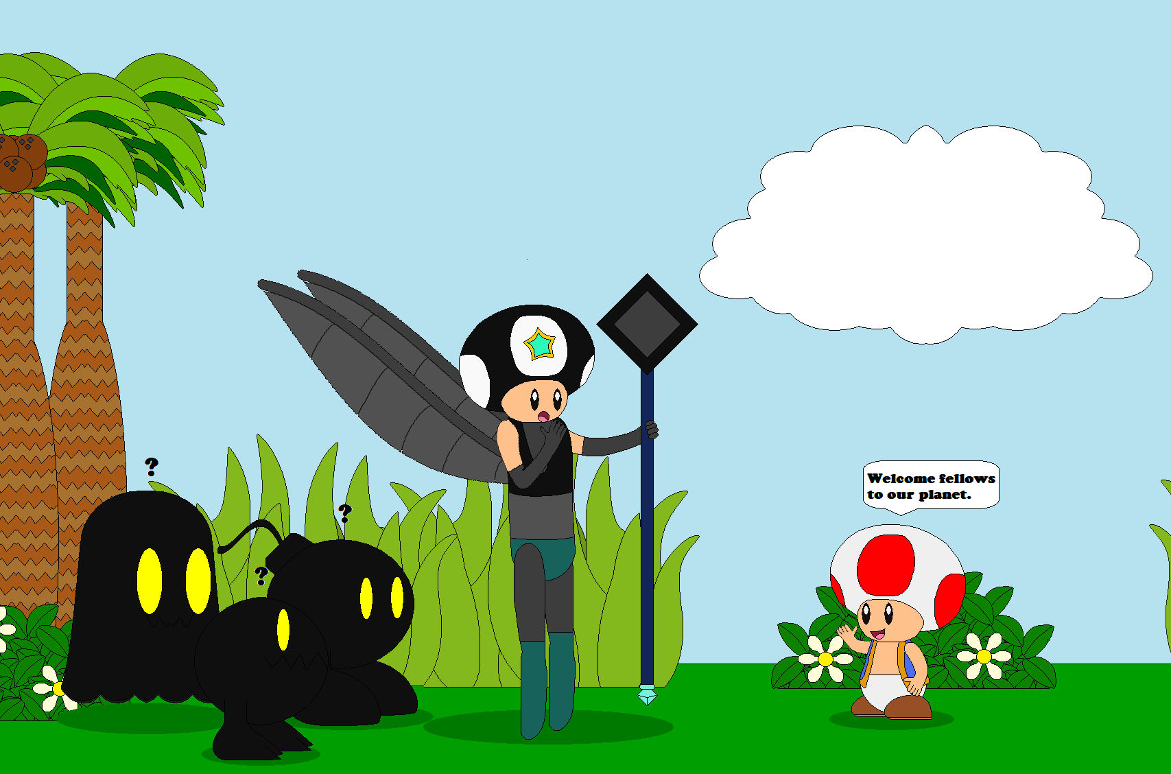 Shadowy Toad The Shadow Toad arrives by KirbyKphoria2 on DeviantArt
