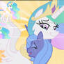 MLP Princess Celestia and Luna PSP Wallpaper