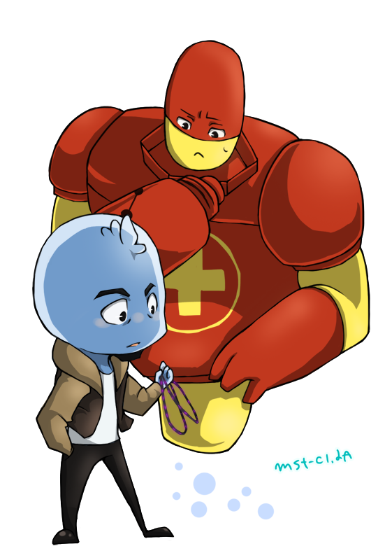 Ozzy and Drix with chibi style