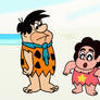 Fred Flintstone And Steven !!!