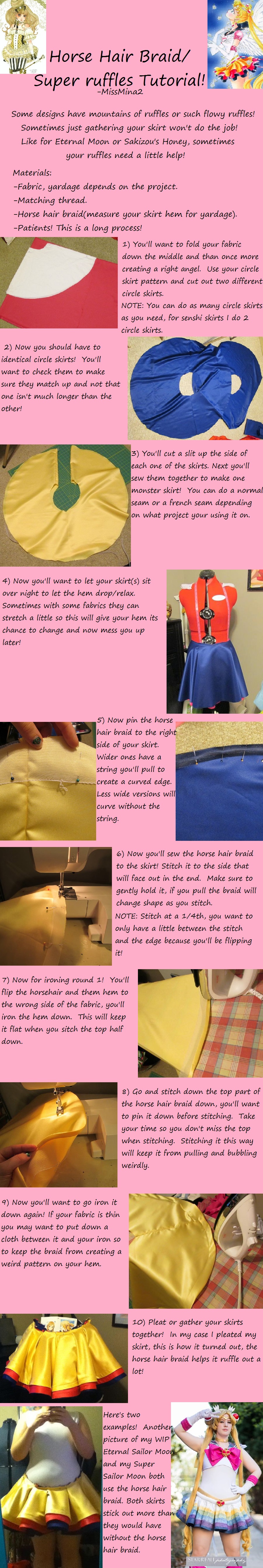 How to sew Horsehair braid and make your skirts pop! 
