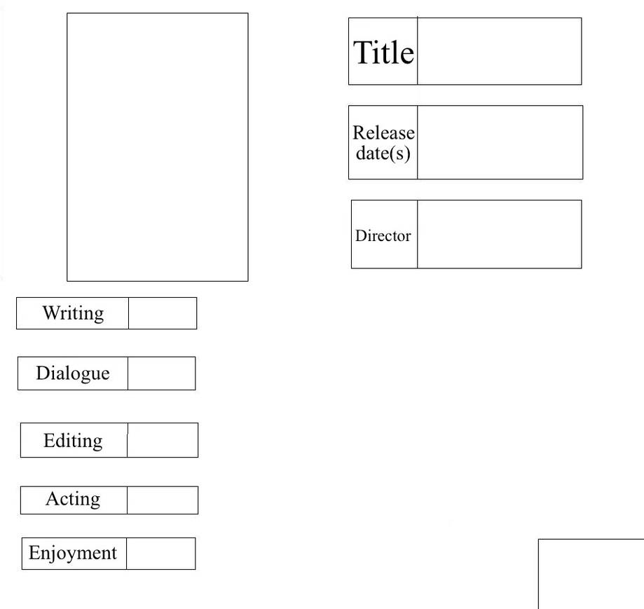 Movie Report Card: Blank Template by TyGuy22 on DeviantArt For Blank Report Card Template