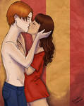 Ron and Hermione by Sekhmet-Heart