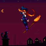 Octobit 2018 Day 1 - Cat and Witch