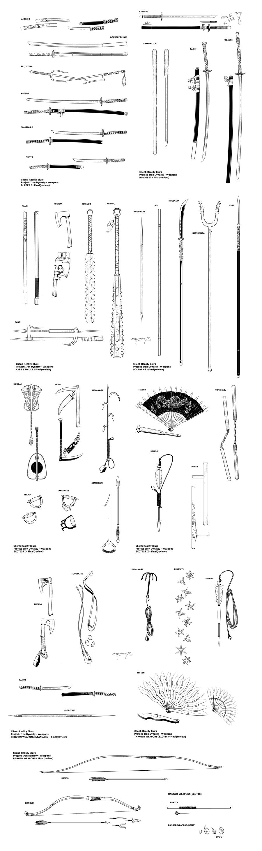 Iron Dynasty Weapons