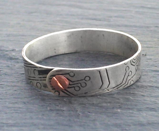 silver circuit ring