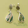 sterling leaf earrings