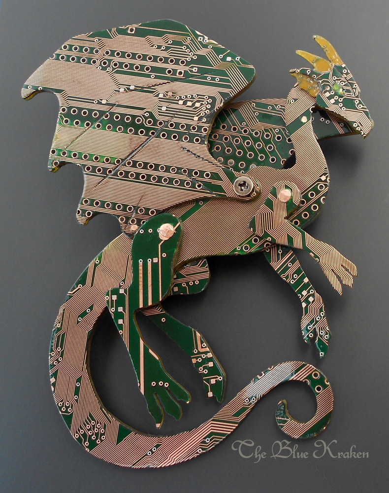 S green dragon brooch