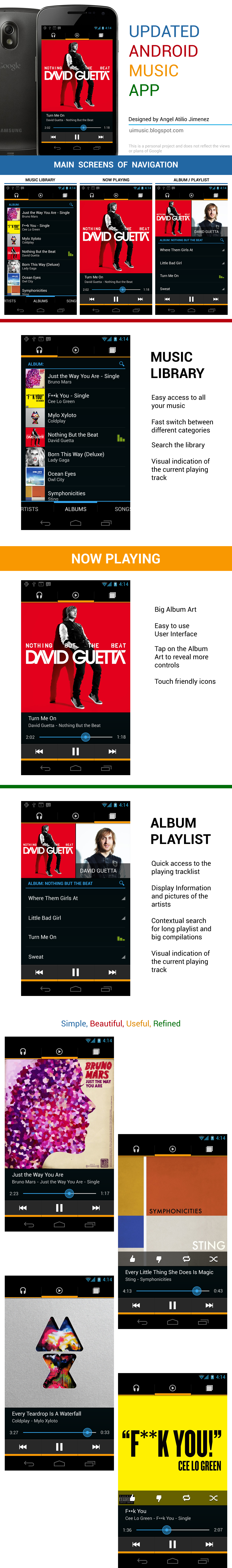 Updated Android Music App