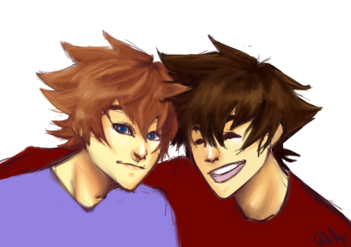 Sora and Roxas