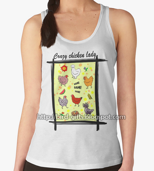 Cute Seamless Chickens Pattern Cartoon Tank Top