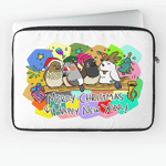 Click here to buy this Merry Christmas Finches Laptop Sleeve! Merry Christmas Finches Laptop Sleeve