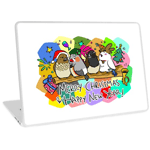 Merry Christmas Finches Laptop Skin
