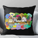 Merry Christmas Finches Pillow
