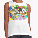 Click here to buy this Merry Christmas Finches Sleeveless Top! Merry Christmas Finches Sleeveless Top