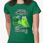 St. Patrick's day parrot V-Neck t-shirt