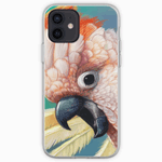 Moluccan Cockatoo Realistic Painting iPhone Case