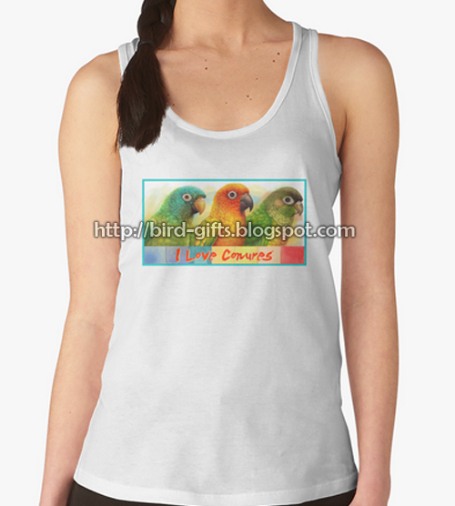 Click here to buy this Sun Blue-Crowned Green-Cheeked Conures Realistic Painting Bird Gifts Tank Top! Sun Blue-Crowned Green-Cheeked Conures Realistic Painting Bird Gifts Tank Top