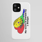 My Heart Belongs To A Green Budgie iPhone Case