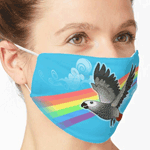 Rainbow Bridge African Grey Parrot Mask