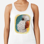 Quaker Parrot Realistic Painting Tank Top