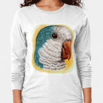 Quaker Parrot Realistic Painting Long Sleeve T-Shirt