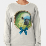 Blue Fronted Amazon Parrot Realistic Painting Sweatshirt