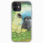 Blue Fronted Amazon Parrot Realistic Painting iPhone Case