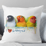 Click here to buy this Black Masked Fischer Lutino Peach Faced Lovebird Realistic Painting Pillow! Black Masked Fischer Lutino Peach Faced Lovebird Realistic Painting Pillow