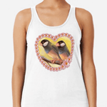 Java Sparrow Finches Realistic Painting Tank Top