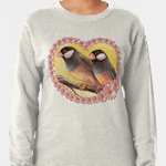 Click here to buy this Java Sparrow Finches Realistic Painting Sweatshirt! Java Sparrow Finches Realistic Painting Sweatshirt