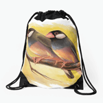 Click here to buy this Java Sparrow Finches Realistic Painting Drawstring Bag! Java Sparrow Finches Realistic Painting Drawstring Bag