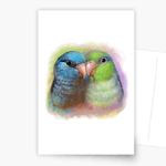 Pacific Parrotlet Parrot Realistic Painting Postcard