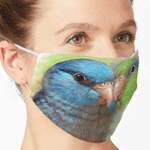 Pacific Parrotlet Parrot Realistic Painting Mask