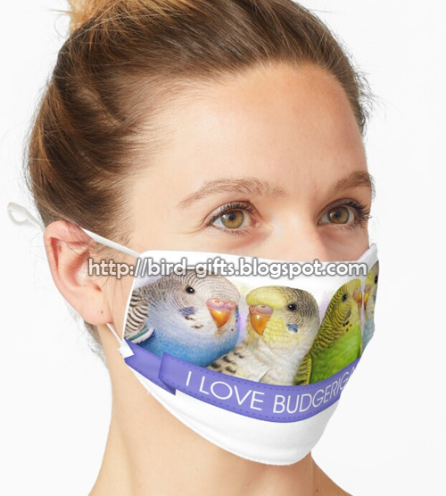 Click here to buy this I Love Budgerigars Realistic Painting Mask! I Love Budgerigars Realistic Painting Mask