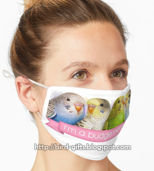 I'm A Budgie Mommy Realistic Painting Mask