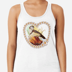 Owl Finches Realistic Painting Realistic Painting Tank Top