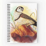 Owl Finches Realistic Painting Realistic Painting Notebook