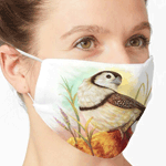 Owl Finches Realistic Painting Realistic Painting Mask