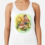 Zebra Finches Realistic Painting Tank Top