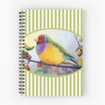 Gouldian Finch Realistic Painting Notebook