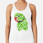 Green Ringneck Parrot Tattoo Tank Top