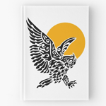 Great Horned Owl Tribal Tattoo Journal