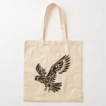 Tribal Cockatoo Parrot Bird Tattoo Tote Bag