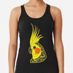 Cockatiel Parrot Tribal Tattoo Tank Top