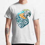 Blue And Gold Macaw Tribal Tattoo T-Shirt
