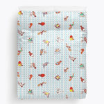 Cute cartoon finches pattern Duvet Cover